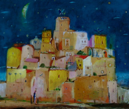 Арсений Лапин/Город с крылатым зверем на крыше